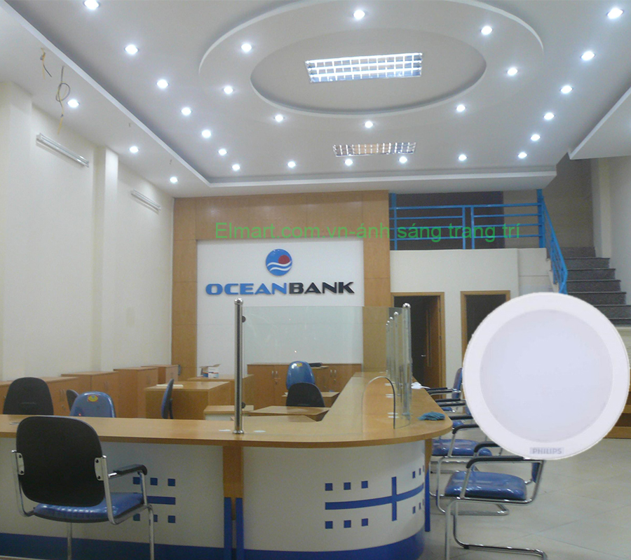 đèn led âm trần mang đến phong cách hiện đại năng động trong văn phòng